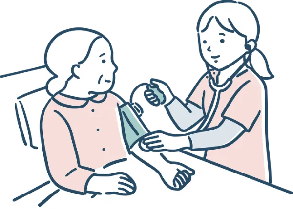 治療中のイラスト画像